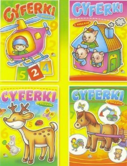 Książeczka z naklejkami CYFERKI | 00101