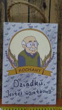 Tabliczka/obraz do zawieszenia 20x30 KOCHANY DZIADKU