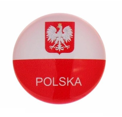 Manes szklany 12szt. POLSKA 3cm | MB-12268