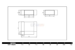 Trójnik płaski 110x55 D/TP Dospel 007-0227