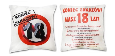 Poduszka urodzinowa -- 18 lat przede mną cały świat S10