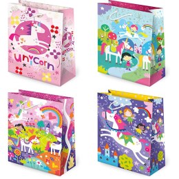 Torebki ozdobne 10szt. T-2L set 111 Jednorożce / Unicorns 22,5 x 31,5 x 10,8 cm