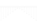 Kurtyna świetlna 136LED - zimny biały 31V KŚ11338